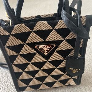Prada mini bag with long adjustable strap